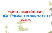 Bài 1 trang 119 SGK Toán 11 tập 1 Cánh Diều